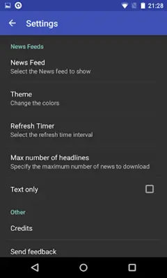 Simple News Reader android App screenshot 8